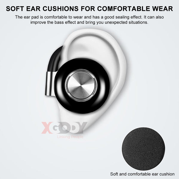New TWS Wireless Headphones Stereo Bluetooth 5.0 Earphone Ear Hook Noise Cancelling Headset With Microphone