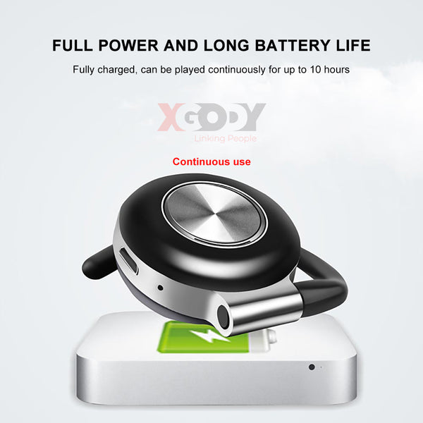 New TWS Wireless Headphones Stereo Bluetooth 5.0 Earphone Ear Hook Noise Cancelling Headset With Microphone