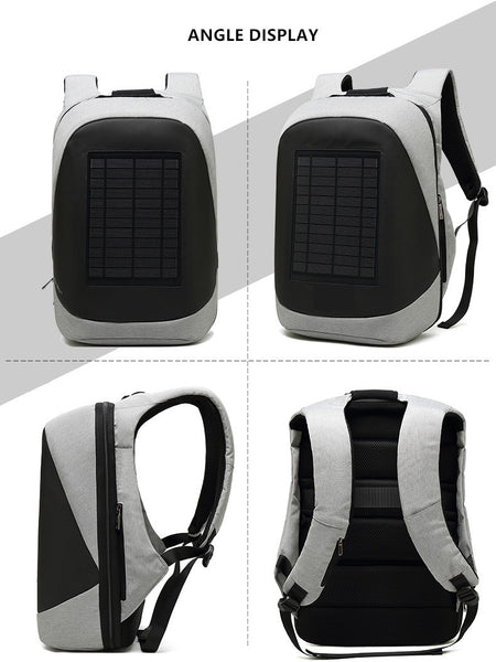 New Solar Charging Anti-Theft High Capacity Laptop Computer Business Outdoor Backpack Bag