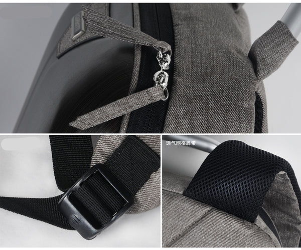 New Hard Shell Water-Repellent USB Charging Laptop Computer Outdoor Travel Backpack