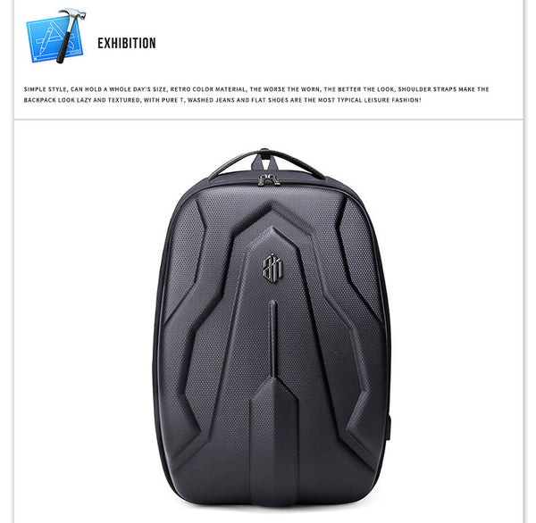 New 17 Inch Hard Shell Laptop Multi-Functional Travel Outdoor Anti-Theft USB Port Backpack