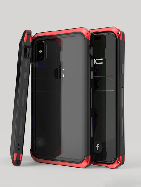 New Luxury Metal Glass Aluminum Bumper Coque Case Bumper Cover For iPhone X XS Series