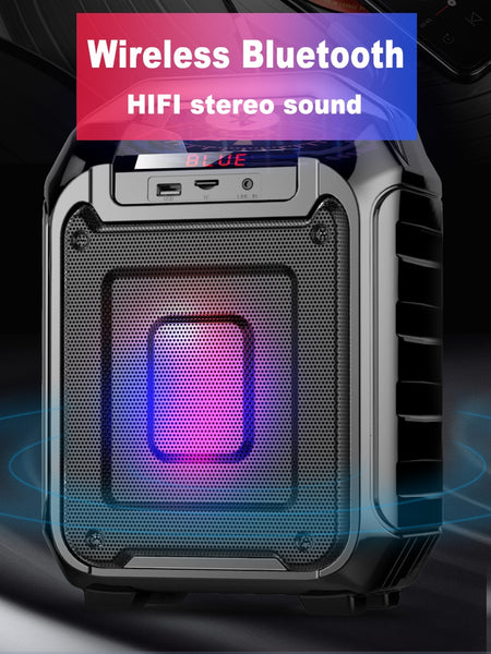 New Bluetooth Portable LED Light Wireless Outdoor Speaker Mini Subwoofer For iPhone Android