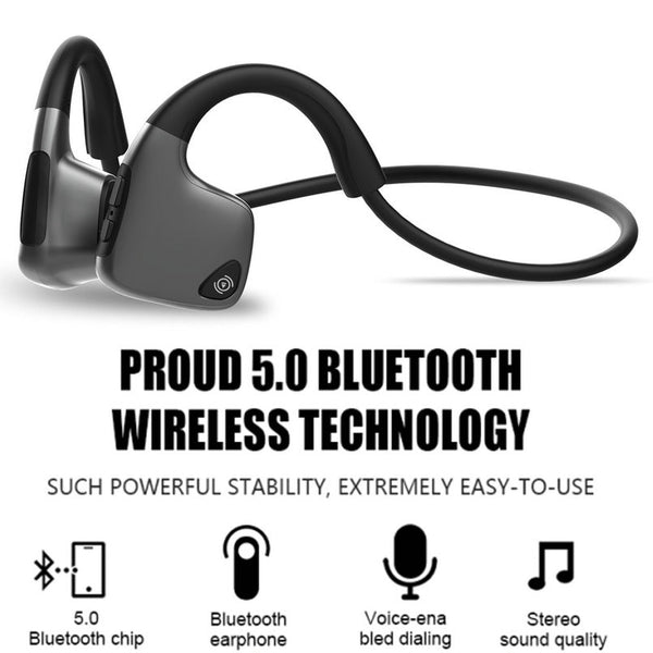 New Bone Conduction Bluetooth Sweatproof Noise Cancelling HD Stereo Wireless Headset Headphones For iPhone Samsung Xiaomi