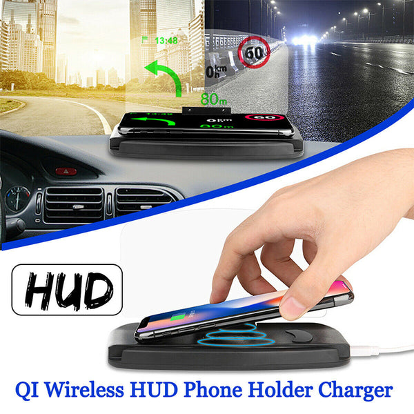 New Universal Wireless Car GPS HUD Head Up Navigation Display Phone Holder For iPhone Samsung Smartphones