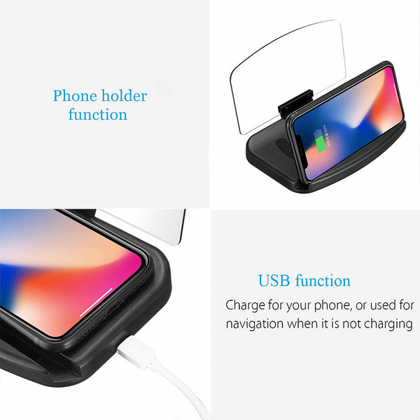 New Universal Wireless Car GPS HUD Head Up Navigation Display Phone Holder For iPhone Samsung Smartphones