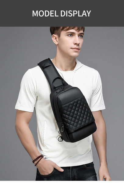New Casual Messenger Crossbody Shoulder USB Charging Chest Bag For 9.7" iPad & Tablets