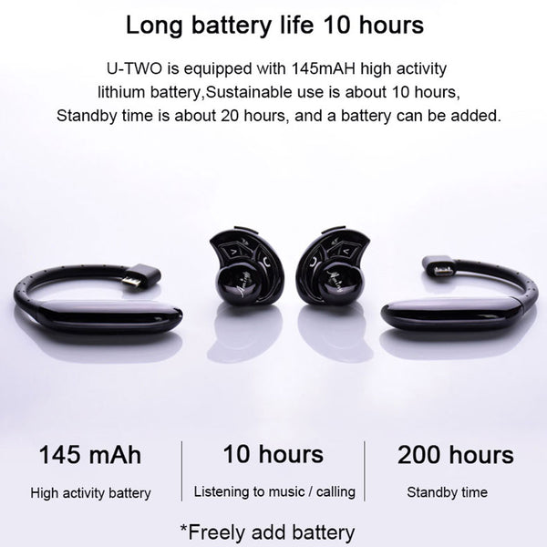 New Wireless Bluetooth HD Stereo Earbuds Noise Cancelling IPX6 Sweatproof Earphone Earbuds Headset