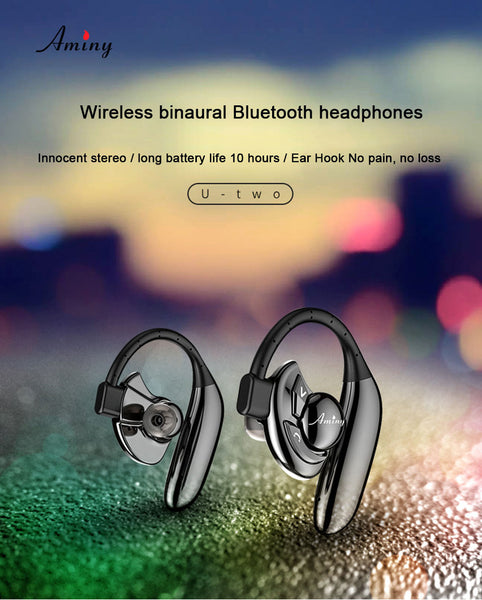 New Wireless Bluetooth HD Stereo Earbuds Noise Cancelling IPX6 Sweatproof Earphone Earbuds Headset