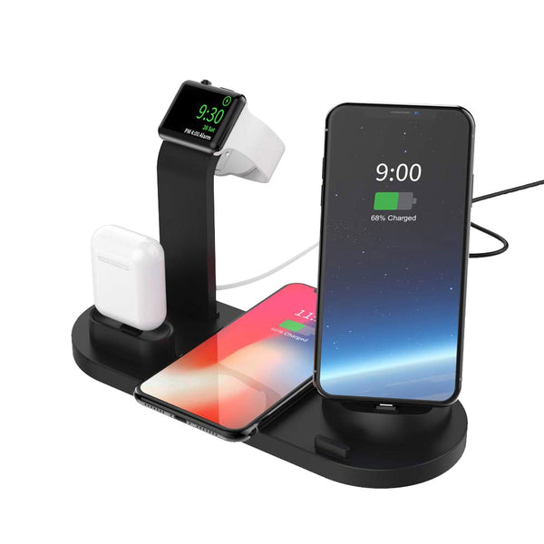 New 10W Qi Wireless Fast Charging Dock Station For Compatible iPhones Apple Watch Airpods