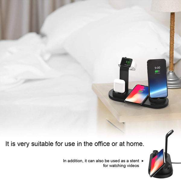 New 10W Qi Wireless Fast Charging Dock Station For Compatible iPhones Apple Watch Airpods