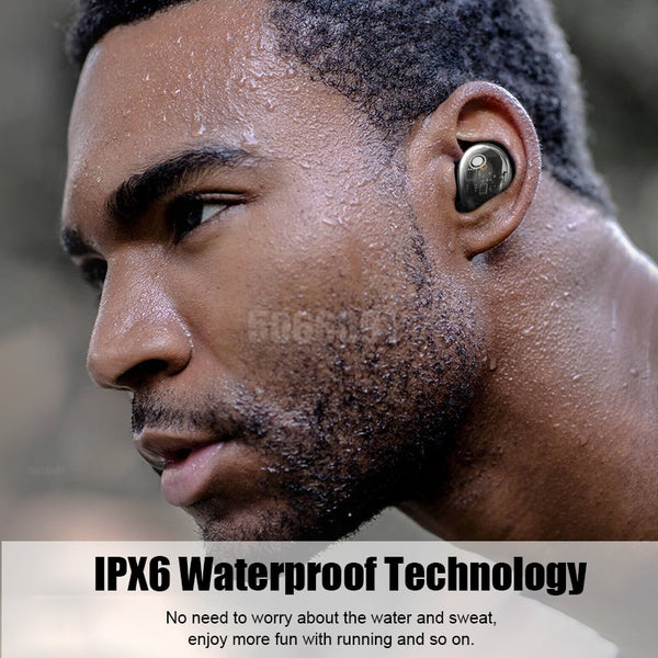 New Bluetooth 5.0 Wireless IPX6 Waterproof Hifi Stereo Sport Earbud Headset With Mic + Charging Box