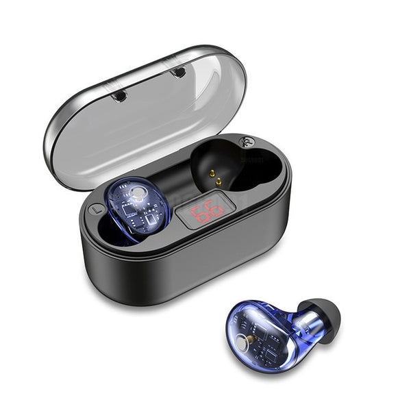 New Bluetooth 5.0 Wireless IPX6 Waterproof Hifi Stereo Sport Earbud Headset With Mic + Charging Box