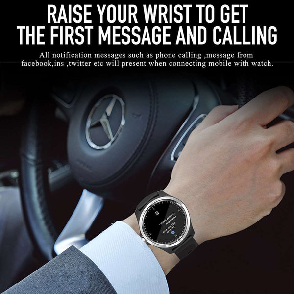 New Bluetooth Heart Rate Blood Pressure Voice Assistant Music Control Weather Forcast Fitness Sport Smartwatch