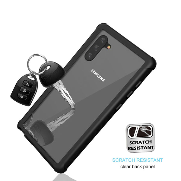 New Heavy Duty Hard Silicone Cover Case With Screen Protector For Samsung Note 10 Pro Series