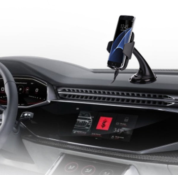 New Multifuntional Qi Wireless Fast Charging Car Mount Holder Charger For Compatible iPhones Samsung Smart Phones