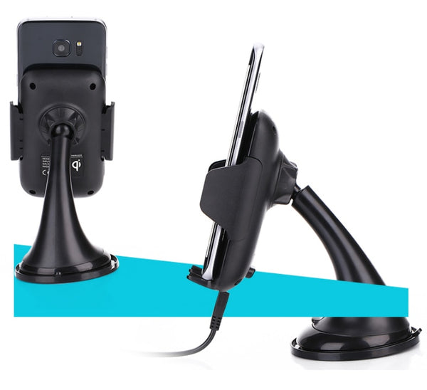 New Multifuntional Qi Wireless Fast Charging Car Mount Holder Charger For Compatible iPhones Samsung Smart Phones