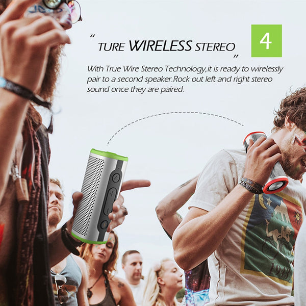 New Waterproof Portable Bluetooth Wireless Speaker Outdoor Bass Stereo With Microphone