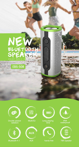 New Waterproof Portable Bluetooth Wireless Speaker Outdoor Bass Stereo With Microphone