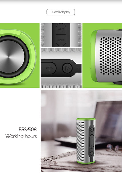 New Waterproof Portable Bluetooth Wireless Speaker Outdoor Bass Stereo With Microphone