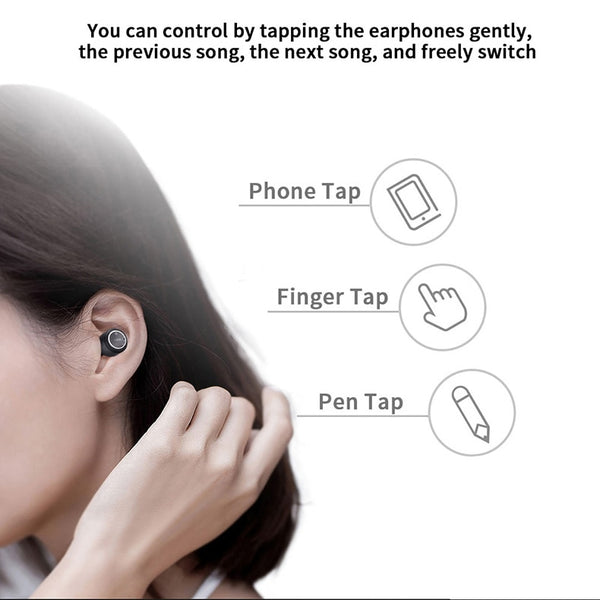 New Ultra Mini Bluetooth Earphone Sport Earbuds Stereo Microphone Headset For iPhone Android Gifts (Includes 1 Year Warranty)