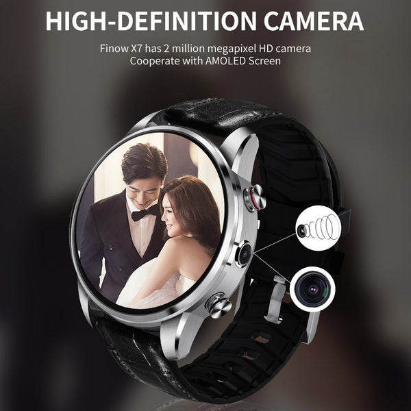 New 4G Sport Fitness Heart Rate Tracker Android 7.1  Smartwatch For Android iPhone