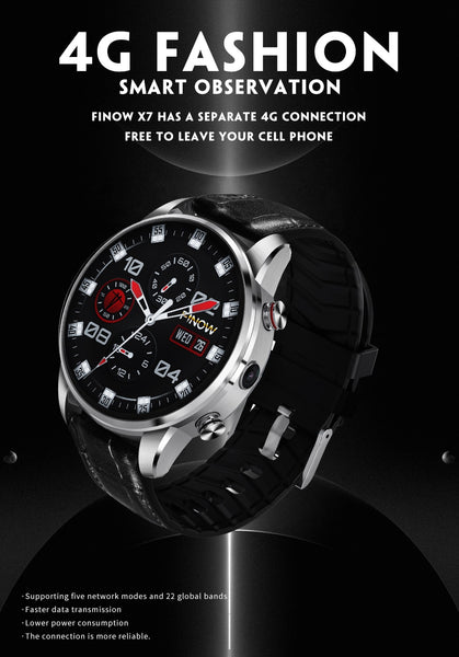 New 4G Sport Fitness Heart Rate Tracker Android 7.1  Smartwatch For Android iPhone