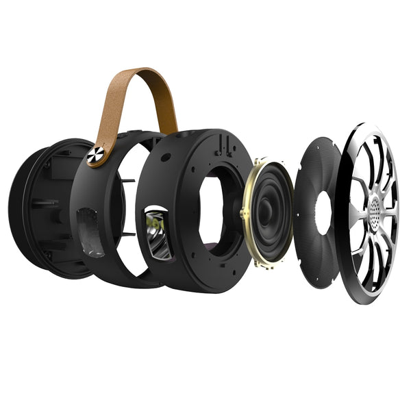 New Waterproof Bluetooth Bass Stereo Outdoor Wireless Subwoofer Flashlight Power Bank Speaker