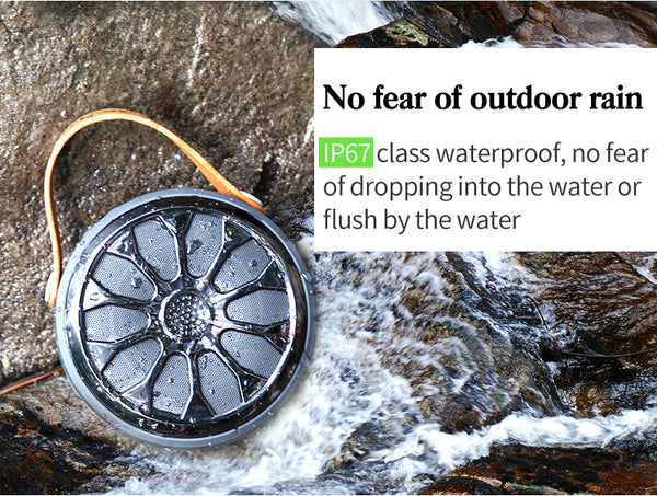 New Waterproof Bluetooth Bass Stereo Outdoor Wireless Subwoofer Flashlight Power Bank Speaker
