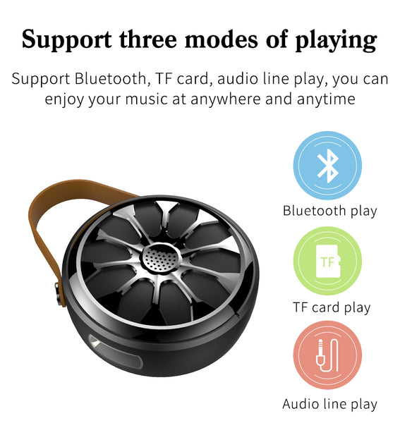New Waterproof Bluetooth Bass Stereo Outdoor Wireless Subwoofer Flashlight Power Bank Speaker