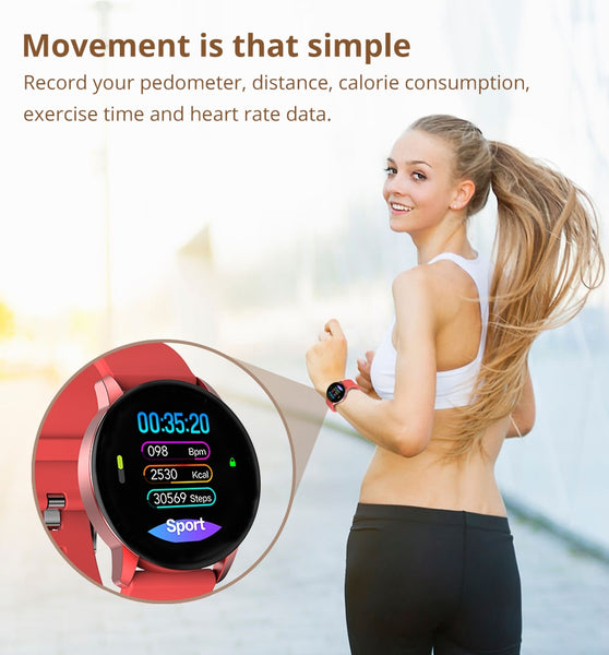 New Fitness Tracker Smart Watch Heart Rate Monitor Sport Smartwatch For iOS Android