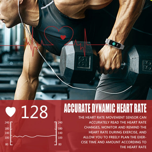 New Bluetooth 2 In 1 Smart Wristband Heart Rate Fitness Tracker Smartwatch Headset