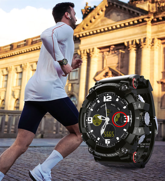 New 1.58" Screen Bluetooth 50M Waterproof Sport Clock SmartWatch For iOS Android