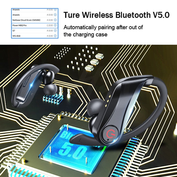 New Wireless Bluetooth V5.0 Earphone Ear Hook Wireless Headphone Sport Earphone For iPhone Android
