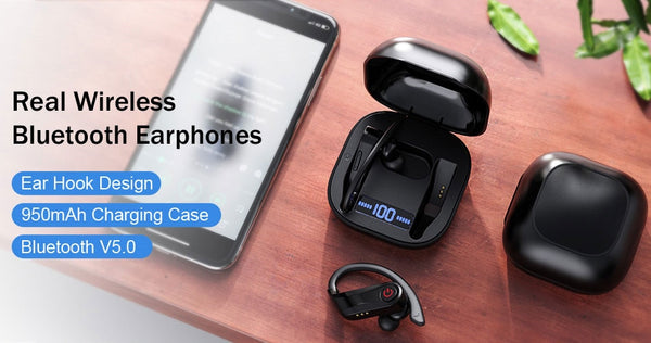 New Wireless Bluetooth V5.0 Earphone Ear Hook Wireless Headphone Sport Earphone For iPhone Android
