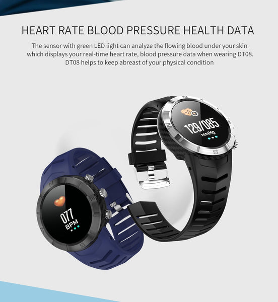 New Heart Rate Monitor Multi-Sport Mode Fitness Tracker Waterproof Smartwatch For iPhone Android