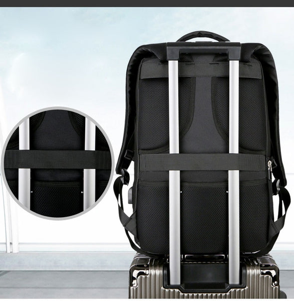 New Anti-Theft Multifunctional 15.6 inch Laptop Travel Outdoors USB Charging Bag Backpack