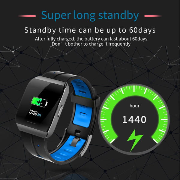 New IP68 Waterproof Heart Rate Monitor Weather Forecast Activity Fitness Tracker Sport Smartwatch