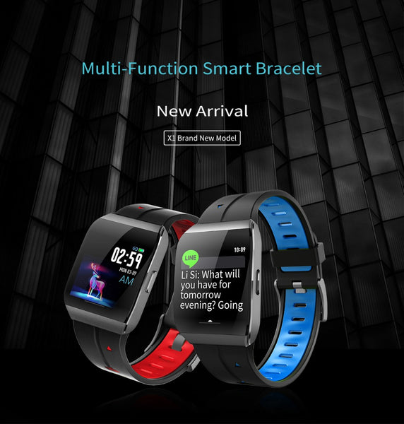 New IP68 Waterproof Heart Rate Monitor Weather Forecast Activity Fitness Tracker Sport Smartwatch