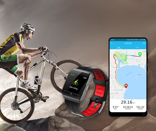 New IP68 Waterproof Heart Rate Monitor Weather Forecast Activity Fitness Tracker Sport Smartwatch