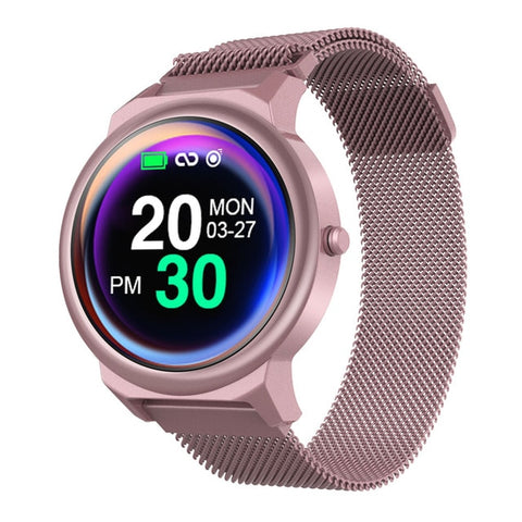 New 1.3 Inch Full Round Touch Screen Heart Rate Monitor IP67 Waterproof Smartwatch