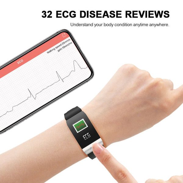 New Fitness Tracker Heart Rate Monitor IP67 Waterproof Weather Forecast Sport Smart Band Watch