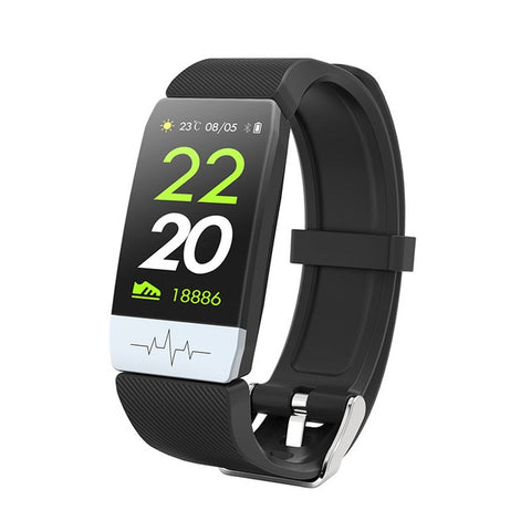 New Fitness Tracker Heart Rate Monitor IP67 Waterproof Weather Forecast Sports Smart Band Watch
