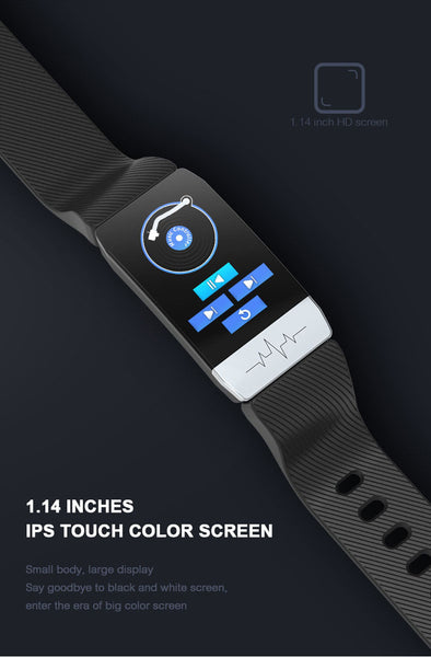 New Fitness Tracker Heart Rate Monitor IP67 Waterproof Weather Forecast Sport Smart Band Watch