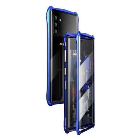 New Magneti Full Front+Back 9H Glass Tempered Film Metal Cover Case For Samsung Galaxy Note 10 Plus Pro