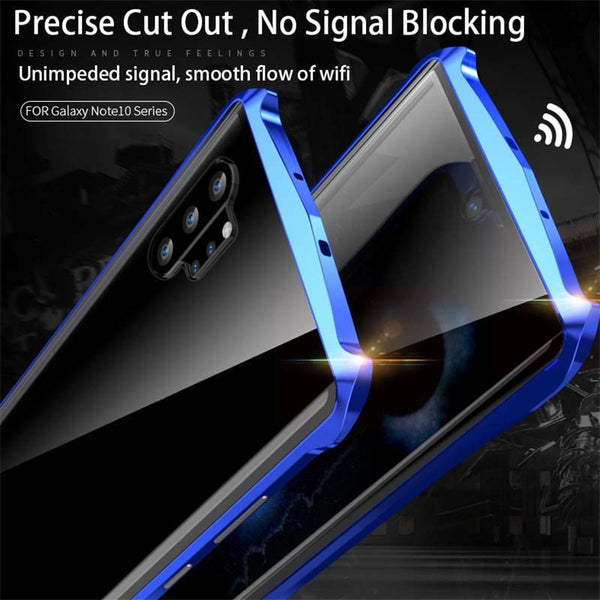 New Magneti Full Front+Back 9H Glass Tempered Film Metal Cover Case For Samsung Galaxy Note 10 Plus Pro