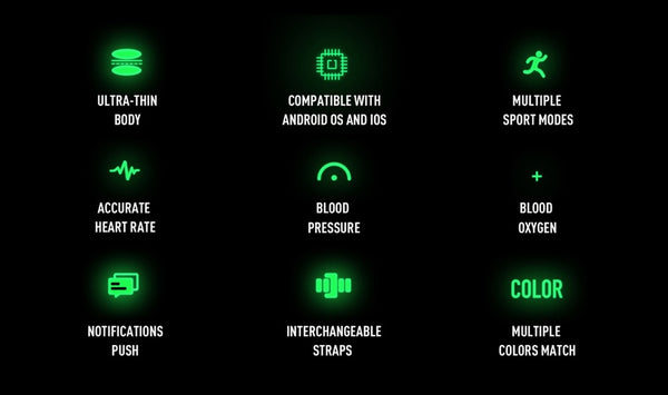 New IP67 Waterproof Multiple Sport Mode Heart Rate Fitness Tracker Weather Forecast Bluetooth Smartwatch