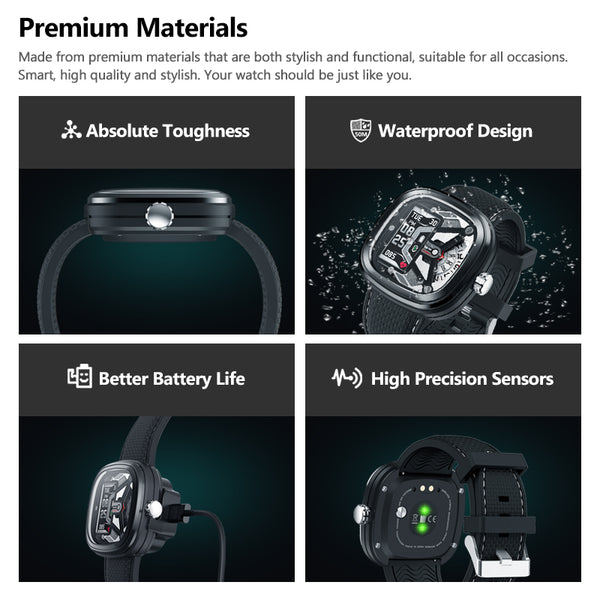 New Heart Rate Fitness Tracker 50M Waterproof Sleep Monitor Smartwatch For Android iPhones