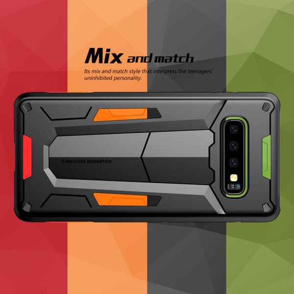 New Rugged Shield Back Tough Armour Case Bumper Cover For Samsung S10 Plus Series