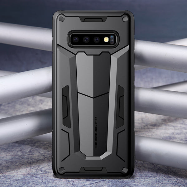 New Rugged Shield Back Tough Armour Case Bumper Cover For Samsung S10 Plus Series